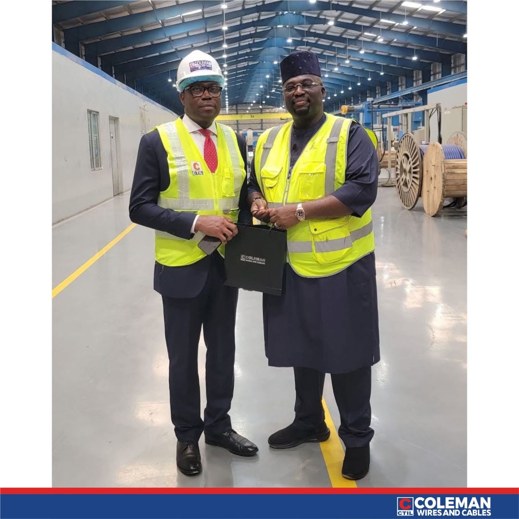 Coleman Wires and Cables Hosts Zenith Bank Executive Director, Mr. Adamu Saliu Lawani