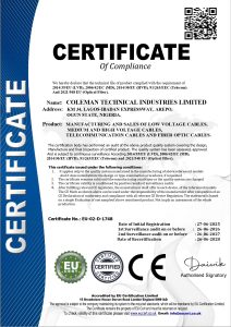CE MARKING OF EU COLEMAN TECHNICAL INDUSTRIES LIMITED_page-0001